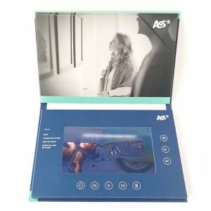 Брошура за LCD компоненти Користи видео книга 10 инчи видео брошура за рекламирање / поздрав / свадба / презентација