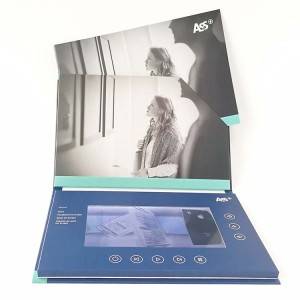 Brožura Komponenty LCD Použijte videoknihu 10palcová video brožura pro reklamu / pozdrav / svatbu / prezentaci