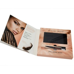 Summa tentationis Customized A5 Location Advertising LCD video card video booklet with socors