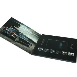 आईडीडब्ल्यू विज्ञापन बीएमडब्ल्यू कार संस्करण 7 इंच एलसीडी वीडियो ब्रोशर एचडी स्क्रीन वीडियो फ़ोल्डर ग्रीटिंग कार्ड व्यवसाय के लिए टिकाऊ