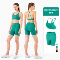 Fitness Open Back Two Piece Pants Set
