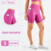 Super High Waist Yoga Shorts With Pockets