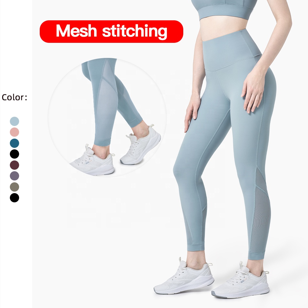 Breathable Mesh Stitching Yoga Pants Legging