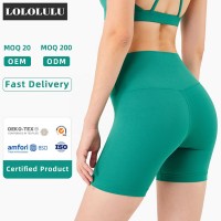 High Waist Yoga Shorts With No T Line