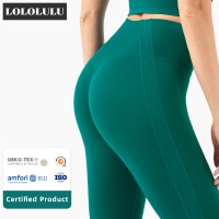 No T Line Yoga Legging With Double Stitching Line