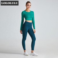 Squat Proof Fitness Yoga Clothing Long Sleeve