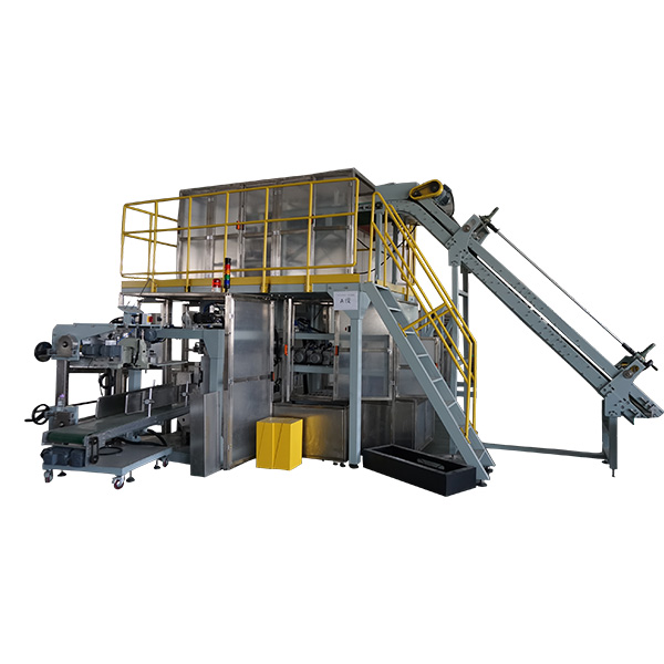 China Gold Supplier for Vertical Sugar Packing Machinery - Detergent Powder Packing Machine-Small Pouches into Big Woven Bag Packing Line – Ieco