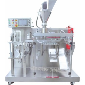 Horizontal HFFS premade irregular spout pouch doypack packing filling machine