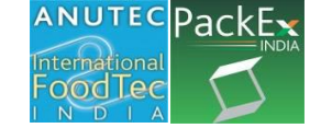2019 жылғы көрме қатысушыларының хабарламасы ANUTEC- International FoodTec India& PackEx India