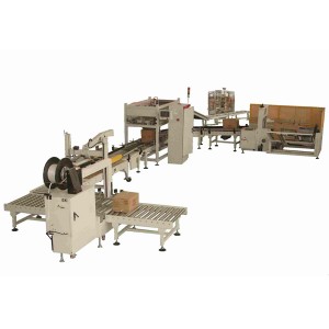 Big Discount Automatic Case Poly Bag Closer and Inserter Packing Machine for Frozen Dough Meat Chicken Packing Line