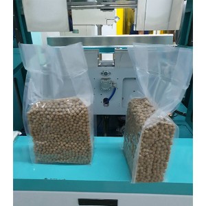 Thailand project of cassava tapioca milktea pearl vacuum brick shape packaging machine