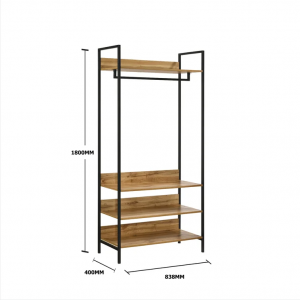 Dulap modern din lemn MDF cu 1 ușă cu sertare pentru dormitor single
