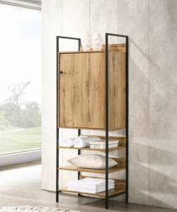 Moderná 1-dverová MDF drevená skriňa so zásuvkami pre 1 spálňu