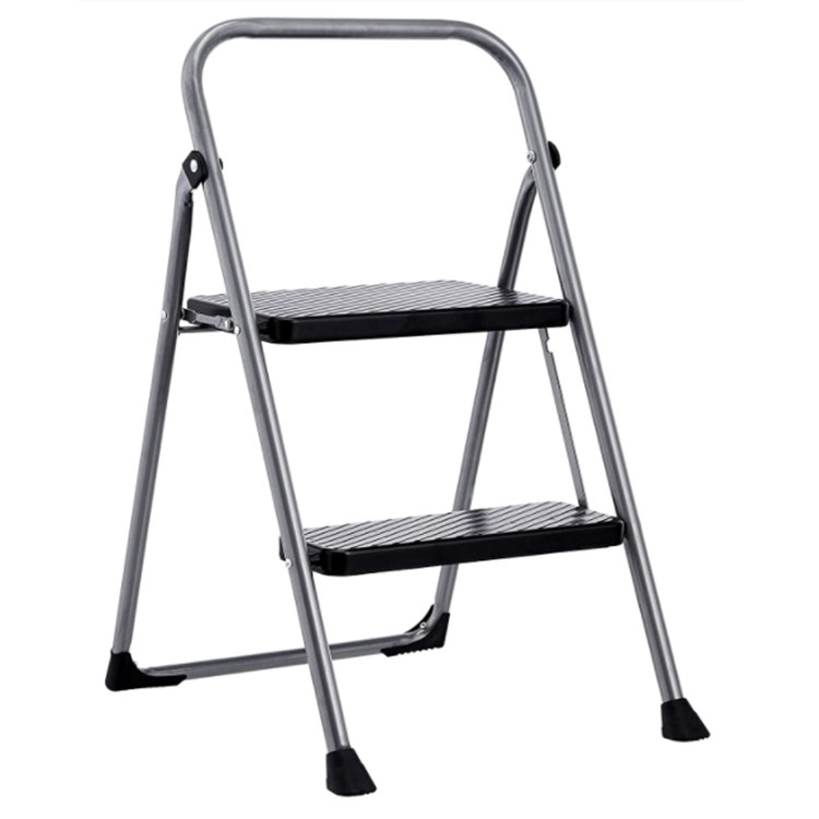 Folding Step Stool 2 Step square ladder with Handrail Capable of carrying 200 pounds of weight