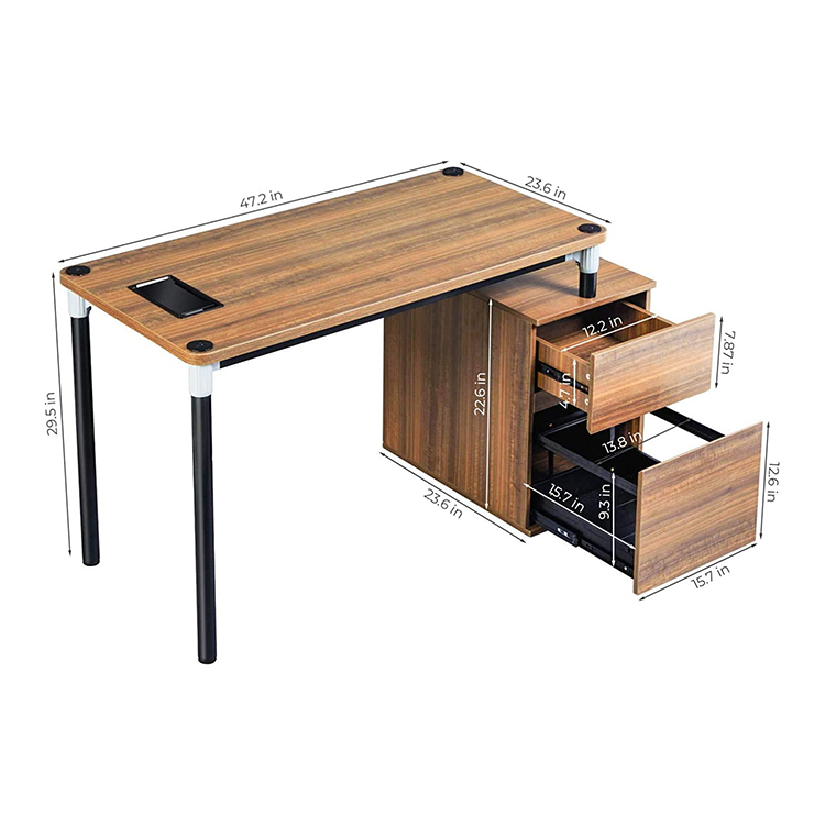 Hot-prodaja kvalitetnih prilagođenih višenamjenskih modernih drvenih računalnih stolova