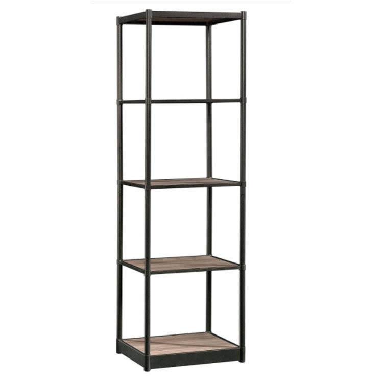 Metal Steel 4-Tier Single Row Cube Bookcase Book Shelf For Living Room Furniture
