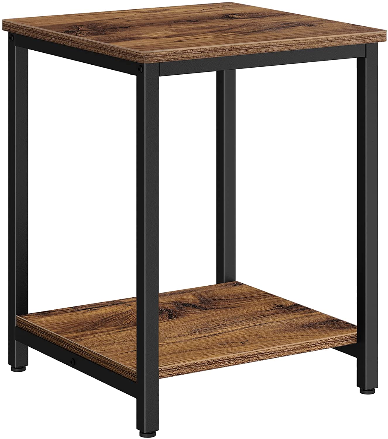 American Style Industrial Knock Down Furniture Vintage Metal Wood Nightstand Bedside Tables