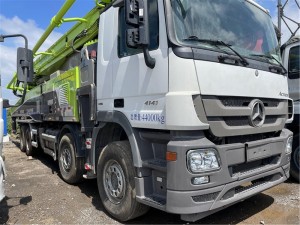 प्रयुक्त 2018 कंक्रीट पंप ट्रक 56M स्कैनिया चेसिस