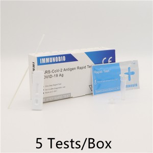 SARS-CoV-2 Antigen Rapid Test Kit 5tests Packing
