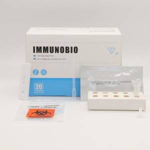 PEI/Bfarm listed IMMUNOBIO COVID Test Kit Antigen Saliva Rapid test