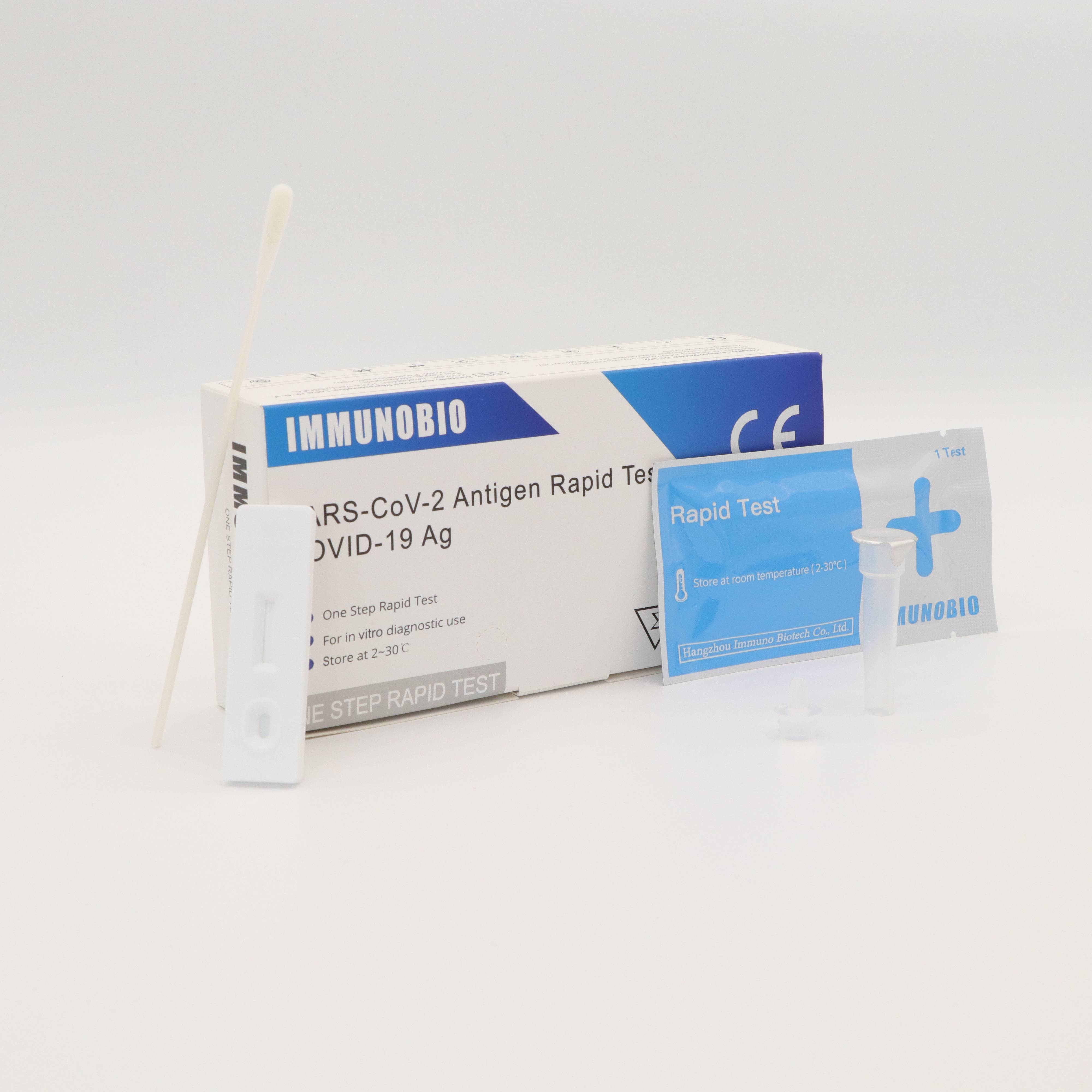 PEI/Bfarm listed COVID Antigen Test Kit Antigen Nasal Swab/Saliva Rapid Test Kit(5 tests packing) Featured Image
