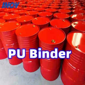 PU binder for high temperature floor tile and coiled material