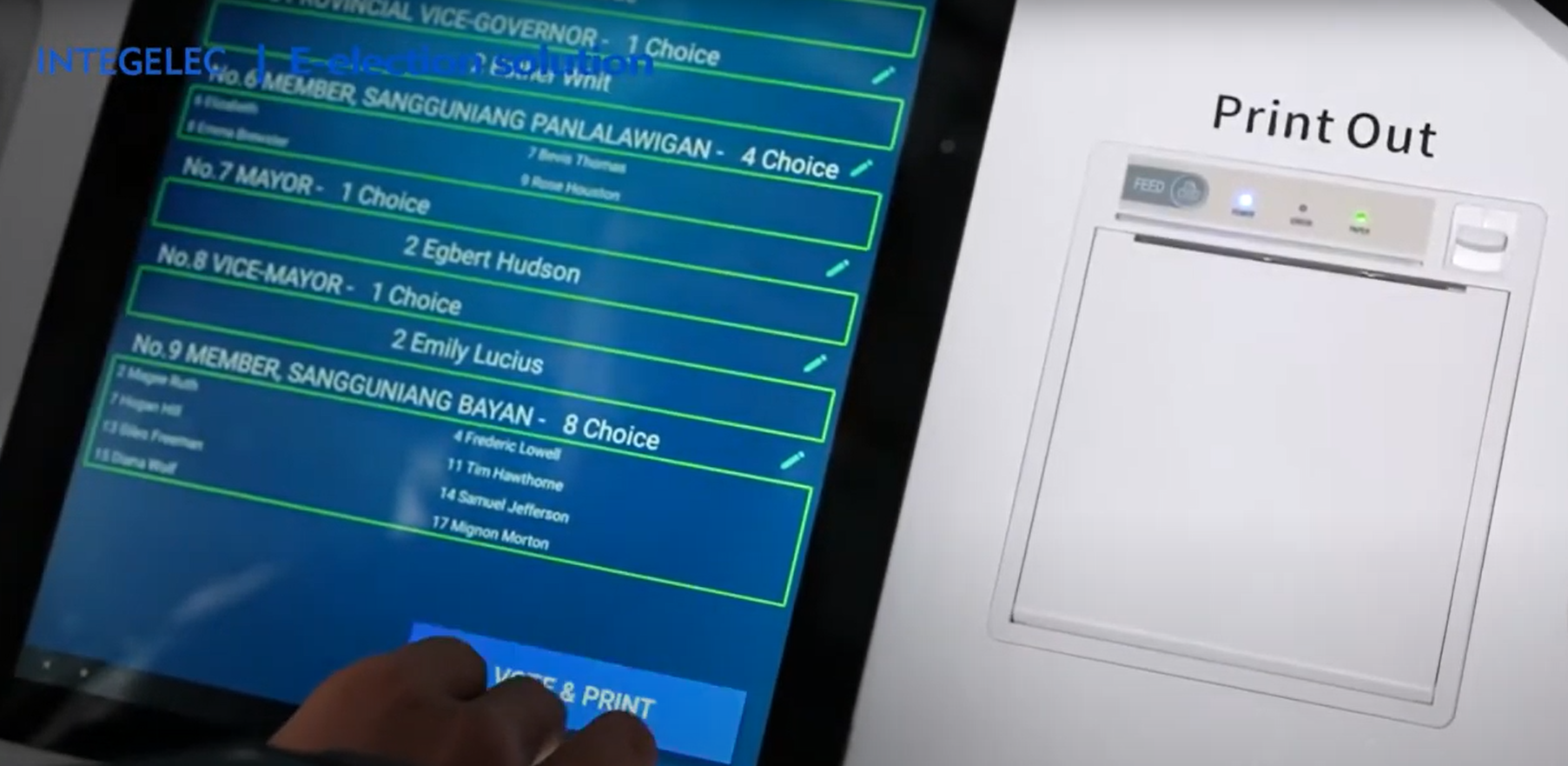 How voting machines work: DRE Machines