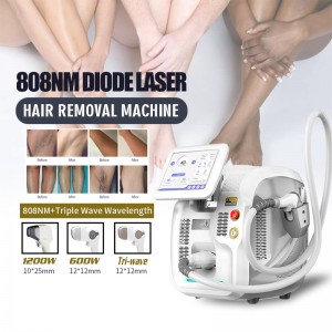 Beauty Salon Touch Screen Diode Laser Hair Removal Machine 808nm
