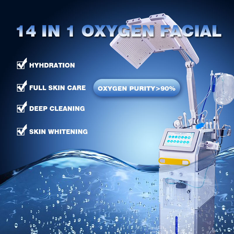 13 in 1 Hydra facial oxygen RF with PDT Machine
