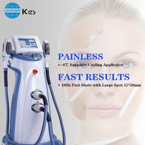 Big size touch screen portable ipl opt shr hair laser removal machine