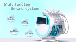 Multifunctional 7 in 1 Portable Smart Ice Blue RF HydraFacial Skin Analyzer Machine