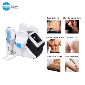 KES Muscle Building And Fat Burning Machine Muscle Slimming Machine With 4 Handles