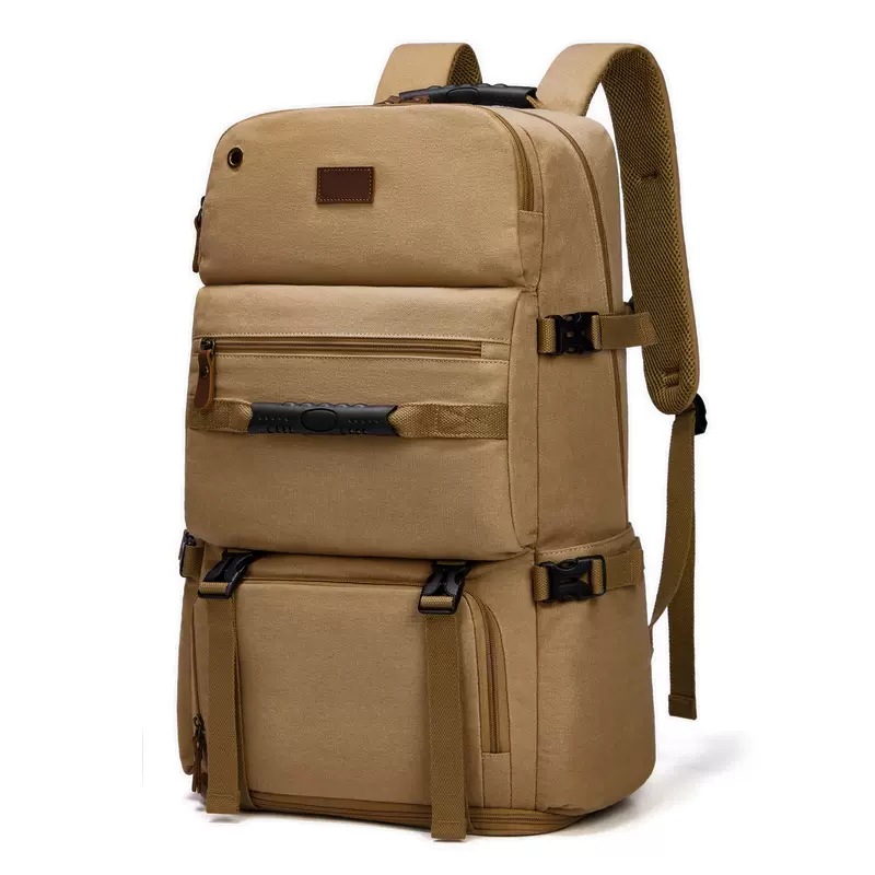 Extra Large Multi-functionalis Travel Mountaineering Canvas Backpack cum umida et sicca Compartments et High capacitas