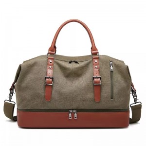 Модна кожна торба за носење на гроздобер платнена чанта која е повеќефункционална