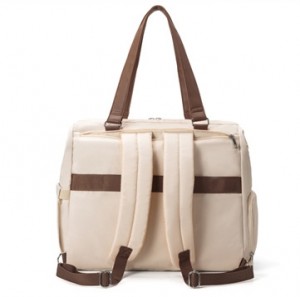 Loj Muaj Peev Xwm Multifunctional 3-hauv-1 Insulated Diaper Bag Maternity Bag Mommy Backpack