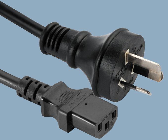 Australia AS/NZ 3112 SAA Plug IEC 60320 C13 Mains Power Cord