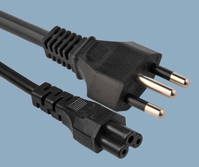 Brazil 14136 Plug to IEC 60320 C5 Power Cord