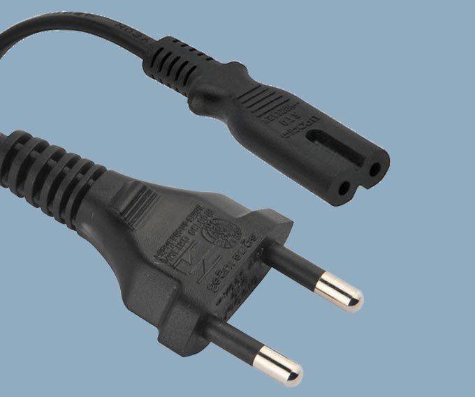 Brazilian 6147 Plug To IEC 60320 C7 AC Power Cord