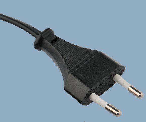 Europe CEE 7/16 Europlug 2.5A 2-pole Without Earthing Contact Power Cord