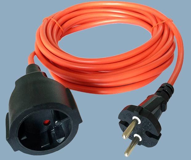 Europe Power Extension Cord German CEE7/17 Plug and Socket