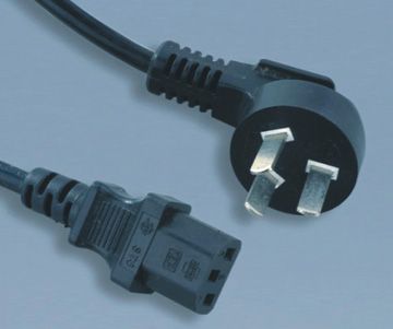China Plug to IEC C13 Computer Power Cable