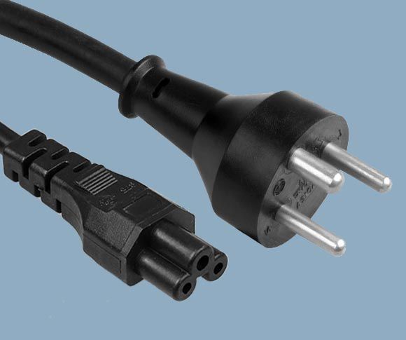 Denmark DEMKO Plug To IEC 60320 C5 Power Cable