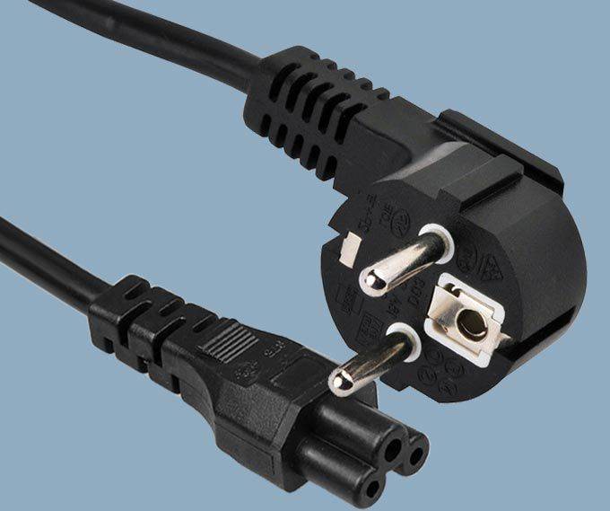 European CEE 7/7 Schuko Plug To IEC 60320 C5 Power Cord