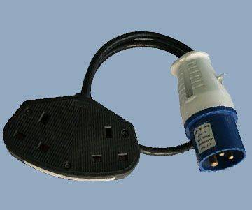 Hook Up Extension Cord Adapter IEC 60309 Plug to UK Socket