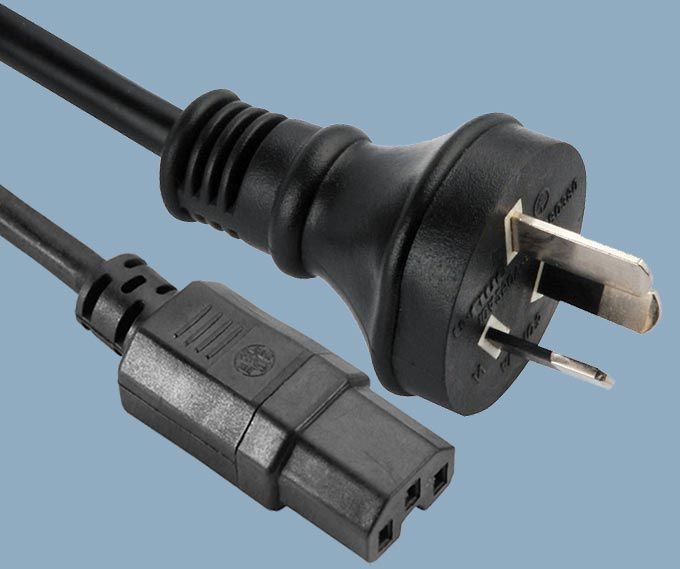 Australia AS/NZ 3112 Plug IEC 60320 C15 AC Power Cord