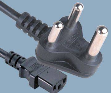 India Plug to IEC 60320 C13 Power Cord