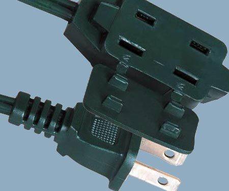 1-15 13A 125V Cube Tap New Design 2 Prong Indoor Extension Cord