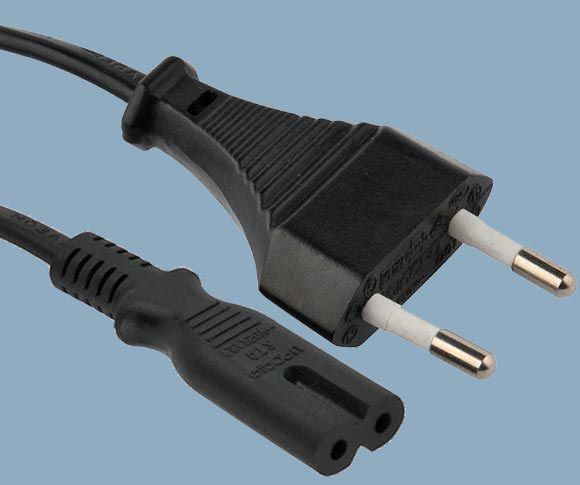 Israel SI32 2.5A 2 Poles Plug to IEC 60320 C7 AC Power Cord
