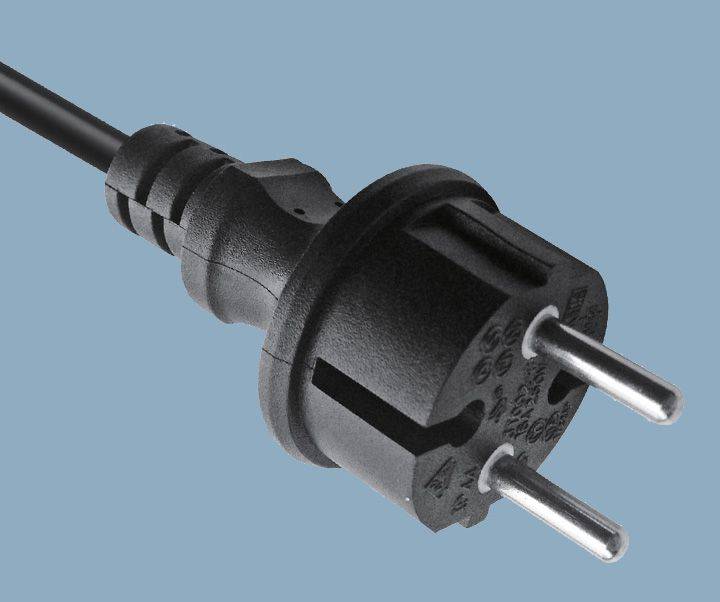 German CEE 7/17 Schuko IP44 Straight Plug Power Supply Cord