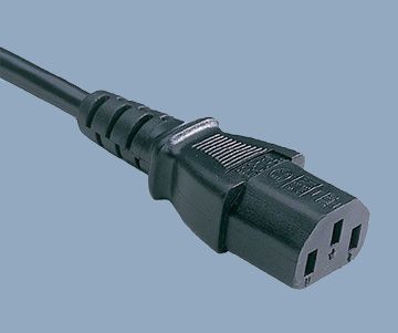 Swiss IEC C13 computer power cord